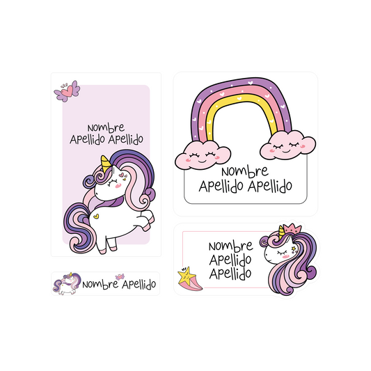 Unicornio y arcoíris