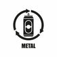 Vinil para bote de basura para metal