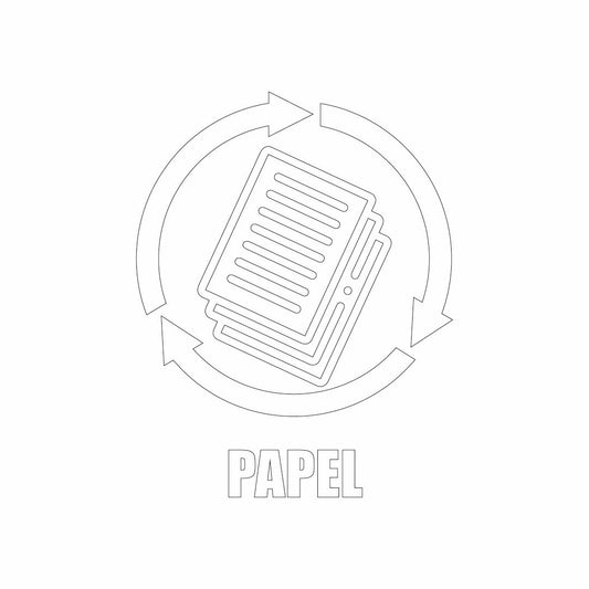 Vinil para bote de basura para papel
