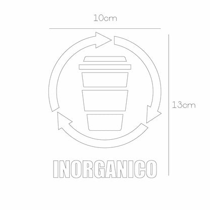 Vinil para bote de basura para inorgánico