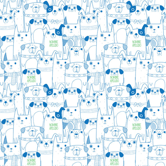 Mascotas azules 52 ............................... *VARIAS OPCIONES DE COLOR