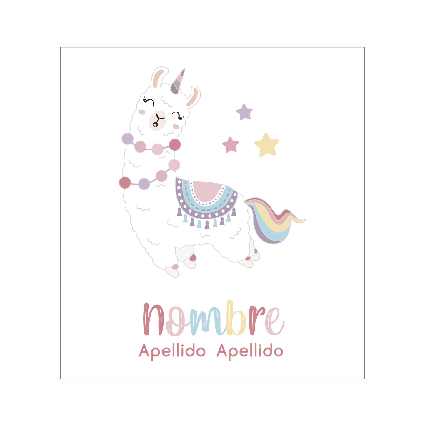 Llama  pastel