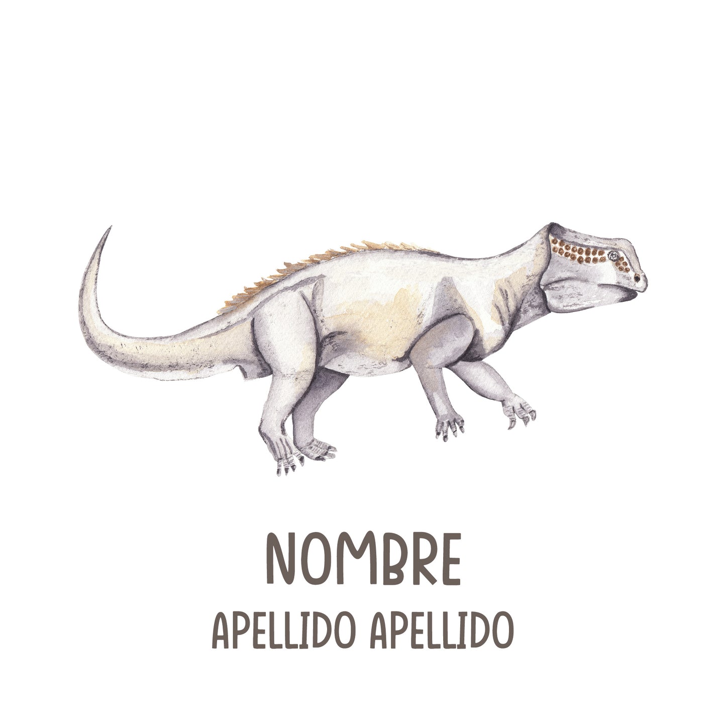 Dinosaurios acuarela