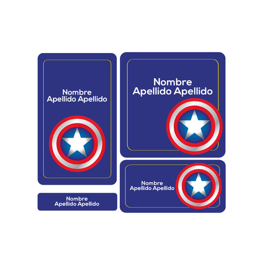 etiquetas escolares, capitan america, super heroes capitan america, super heroes, marvel