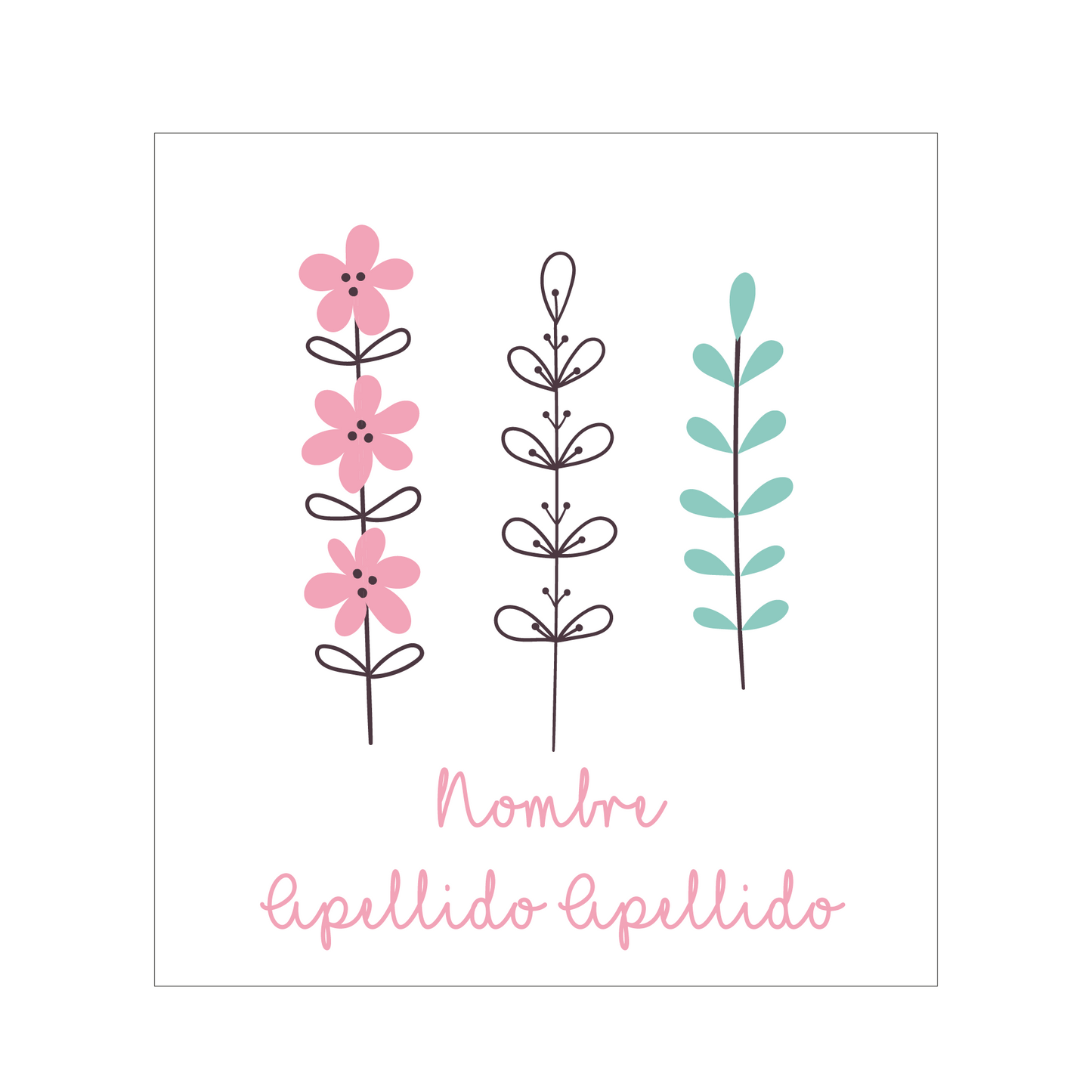 Pajarito y flores