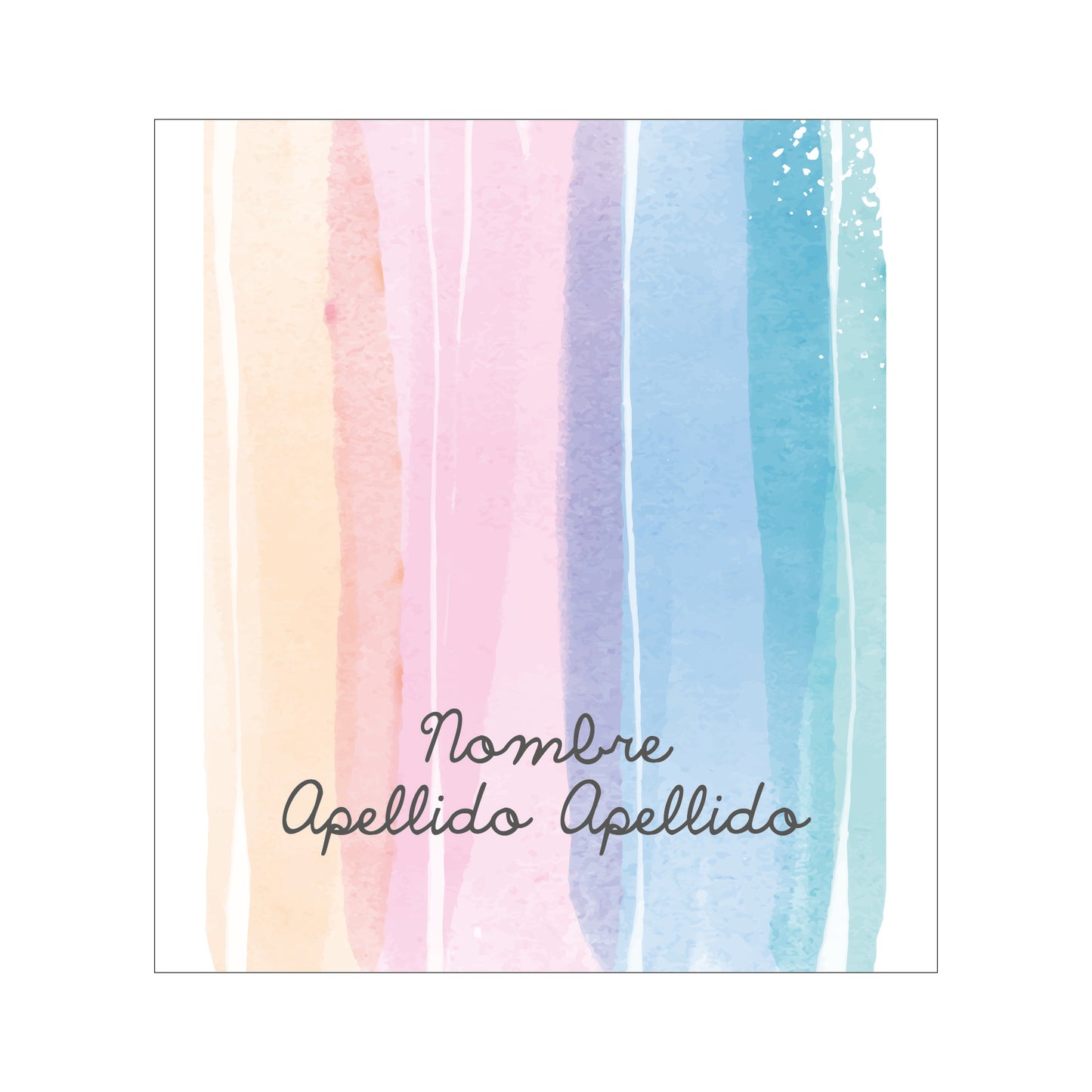 Arcoíris acuarela
