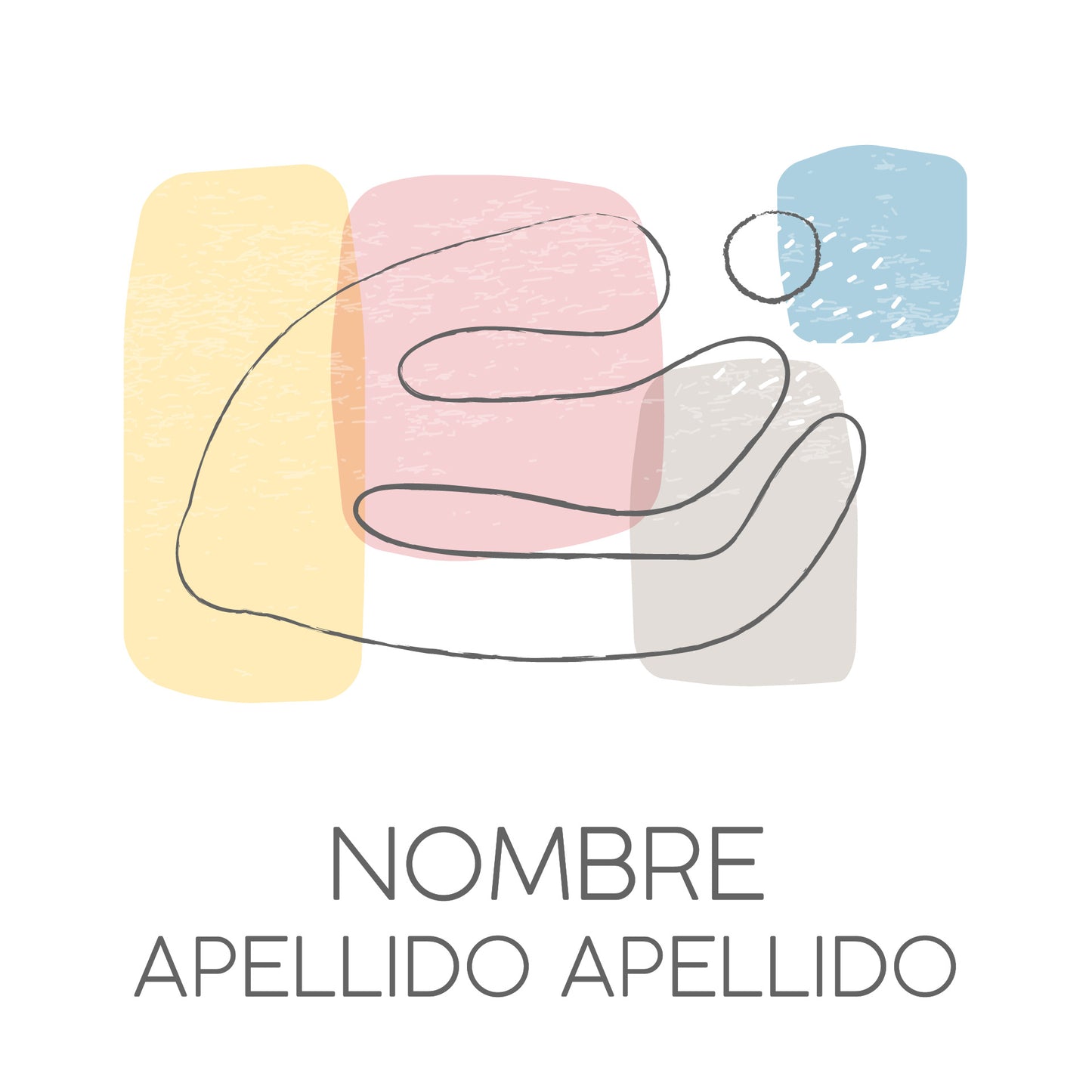 Abstracto claro con delineado