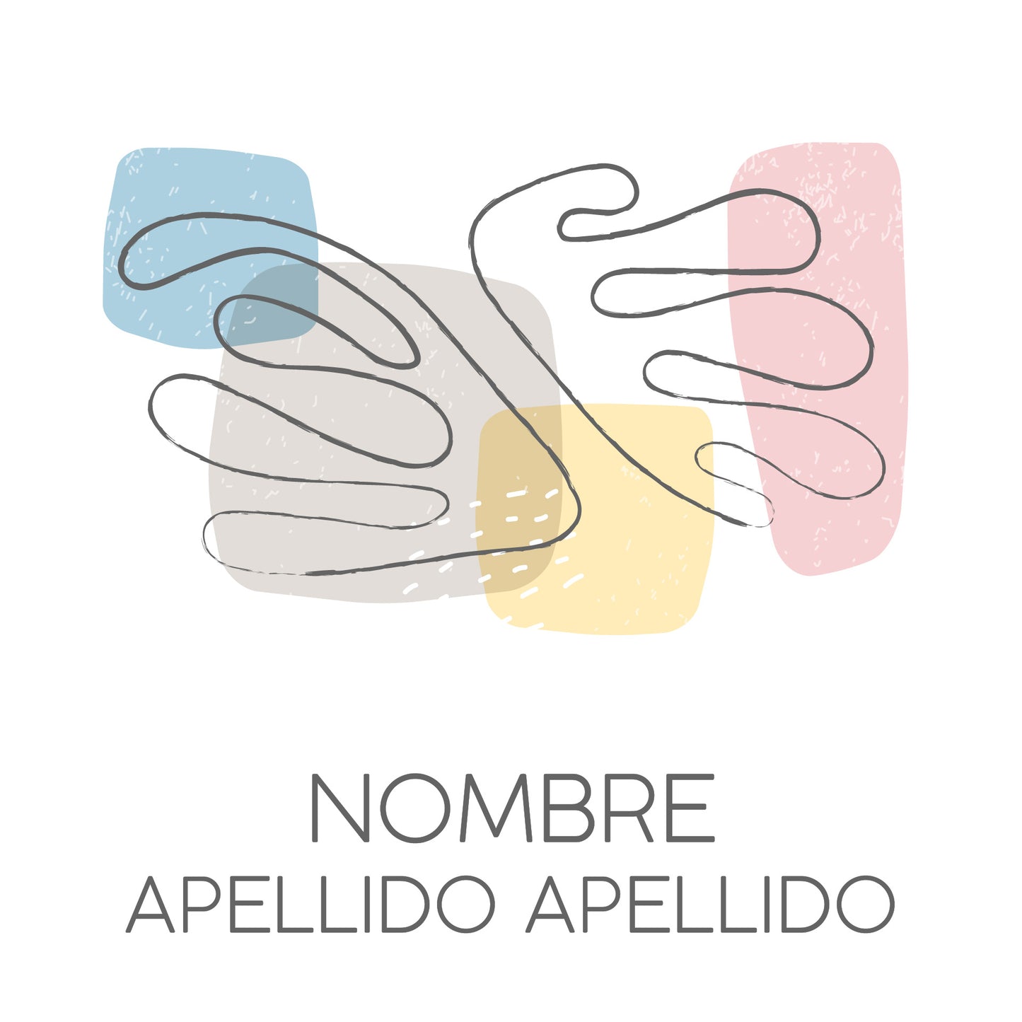 Abstracto claro con delineado
